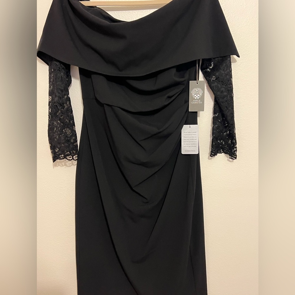 Vince Camuto black formal dress